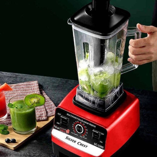 Blender Professionnel Silver Crest 2 en 1 – 4500W – Grande Capacité 2L