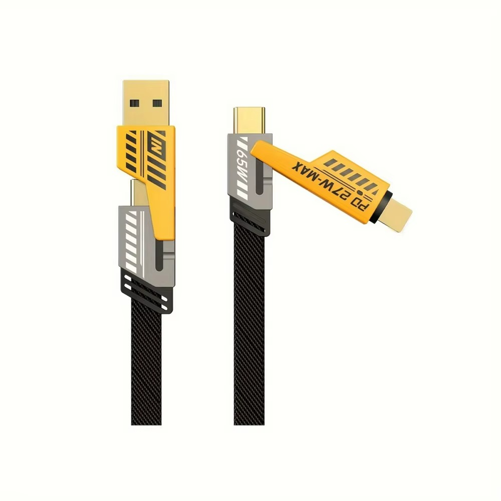 Câble Multi-USB 4-en-1 avec Porte-Clés – Charge Rapide PD 65W - Image 2