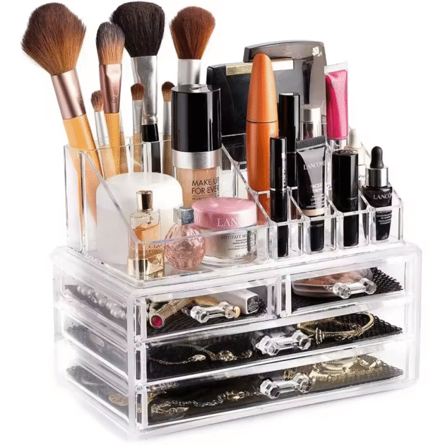 Rangement Maquillage Multi-Compartiments